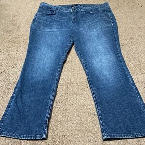 Mid-Rise Straight Leg Riders by Lee Blue Women's Jeans 14P